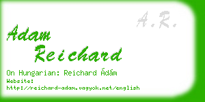 adam reichard business card